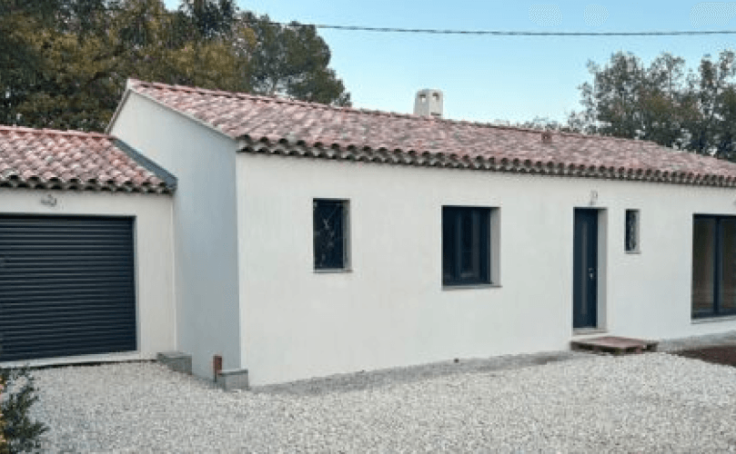 Enduit monocouche appliqué sur façade neuve à Montauban